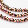 Electroplate Glass Beads Strands EGLA-P018-2mm-F02-1