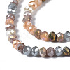 Electroplate Glass Beads Strands EGLA-T020-13A-01-3