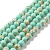 Synthetic Turquoise and Sea Shell Assembled Beads Strands G-D482-01E-08-2