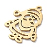 Christmas Theme 304 Stainless Steel Pendants STAS-R003-04G-02-2