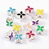 Alloy Enamel European Beads MPDL-R006-M-1