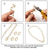 Brass Screw Carabiner Lock Charms X-ZIRC-G160-11G-4