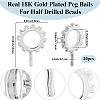 20Pcs Brass Micro Pave Cubic Zirconia Peg Bails KK-BBC0020-31P-2