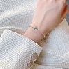 12Pcs 6 Styles 304 Stainless Steel Paperclip Chain Satellite Chain Bracelet Making BJEW-SP0001-28-6