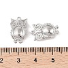 Brass Pendants Rhinestone Settings KK-Q816-40P-2