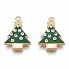 Brass Enamel Pendants KK-N232-219-1