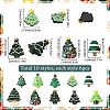 60Pcs 10 Styles Christmas Theme Oapque Resin Decoden Cabochons RESI-SC0005-65-2