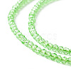 Transparent Glass Beads Strands GLAA-C019-01A-25-3
