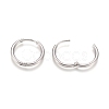 Tarnish Resistant 202 Stainless Steel Huggie Hoop Earrings EJEW-F111A-19mm-P-3