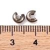 Iron Crimp Beads Covers IFIN-H029-B-3