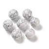Synthetic Howlite No Hole Sphere Beads G-K353-04D-13-1