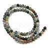 Natural Indian Agate Gemstone Bead Strands G-R201-4mm-5