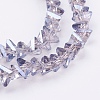 Electroplate Glass Beads Strands EGLA-J145-6mm-PL03-3
