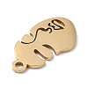 Ion Plating(IP) 304 Stainless Steel Pendants STAS-F271-09B-G-3