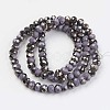 Electroplate Opaque Glass Beads Strands EGLA-A034-P4mm-P10-2