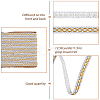 Centipede Braided Polyester Lace Trim OCOR-WH0092-02A-3