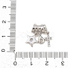 Brass Micro Pave Clear Cubic Zirconia Pendants KK-Z151-03P-01-3