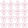 50Pcs Hollow Spray Painted Alloy Pendants FIND-SC0012-27C-1