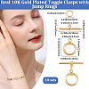 10 Sets Brass Toggle Clasps KK-BBC0021-08-2