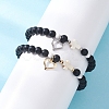 2Pcs 201 Stainless Steel Open Charm Bracelets BJEW-JB12719-2