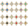 24Pcs 12 Colors Acrylic Pendants FIND-SC0005-63-1