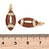 SHEGRACE Brass Micro Pave Clear Cubic Zirconia Pendants XGRQ29479-395G-3