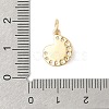 Brass Rhinestone Pendants STAS-V013-03G-1-3