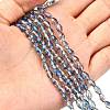 Electroplate Glass Beads Strands EGLA-J013-4x6mm-H03-5