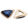 Faceted Glass Pendants PALLOY-N167-02-01LG-RS-2