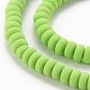 Handmade Polymer Clay Beads Strands X-CLAY-N008-008O-2