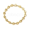 304 Stainless Steel Pig Nose Shape Link Chain Bracelets for Women BJEW-F527-09G-4