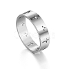 Non-Tarnish Stainless Steel Cross Finger Ring RELI-PW0001-003A-P-1