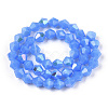 Imitation Jade Electroplate Glass Beads Strands EGLA-A039-J6mm-L04-3