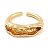 Rack Plating Brass Open Cuff Ring Settings KK-Z071-05G-2