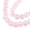 Baking Paint Glass Beads Strands X-DGLA-Q023-6mm-DB3-2