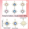 24Pcs 6 Styles Rack Plating Alloy Pendants FIND-SC0005-41-2
