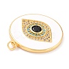 Real 18K Gold Plated Brass Micro Pave Cubic Zirconia Pendants ZIRC-L100-084G-05-4