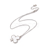 Sublimation Blank Aluminum Pendant Necklace NJEW-E020-02P-04-3