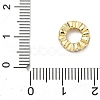 Brass Micro Pave Cubic Zirconia European Beads KK-P345-03G-4