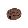 Tibetan Style Alloy Flat Round Carved Vortex Beads TIBEB-5437-R-FF-2