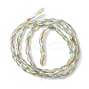 Transparent Electroplate Glass Beads Strands GLAA-K064-05A-HR02-2