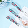 Iron with Polyester Inwrought Keychain KEYC-WH20054-011A-3