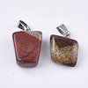 Natural Red Rainbow Jasper Pendants G-Q996-19-2