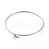 316 Surgical Stainless Steel Hoop Earring Findings STAS-J025-01D-P-2