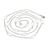 Non-Tarnish 304 Stainless Steel Necklaces STAS-D084-28P-3