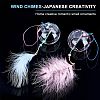 2Pcs 2 Colors Japanese Wind Chimes Glass Wind Bells Handmade Pendants for Birthday Gift and Home Decors HJEW-BC0001-04-4