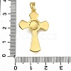 Brass Micro Pave Clear Cubic Zirconia Pendants ZIRC-I070-119G-3