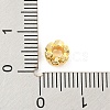 Rack Plating Brass Micro Pave Cubic Zirconia European Beads ZIRC-F140-03G-A-3
