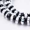 Handmade Bumpy Lampwork Beads Strands LAMP-K029-09-3