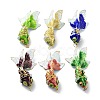 Brass Cloisonne Pendants KK-P251-A04-G-1